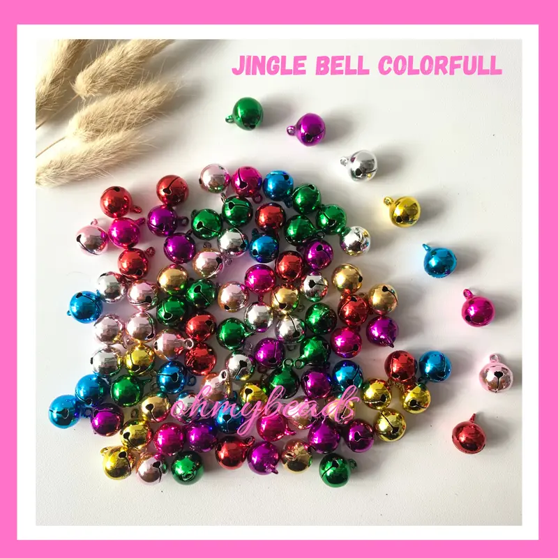 ￼3 pcs JINGLE BELL Gold Silver Colorful Lonceng | Kuningan | Kerincingan | Kelintingan Warna Warni Emas Perak | Krincingan | Klintingan Pet Hewan Peliharaan 0