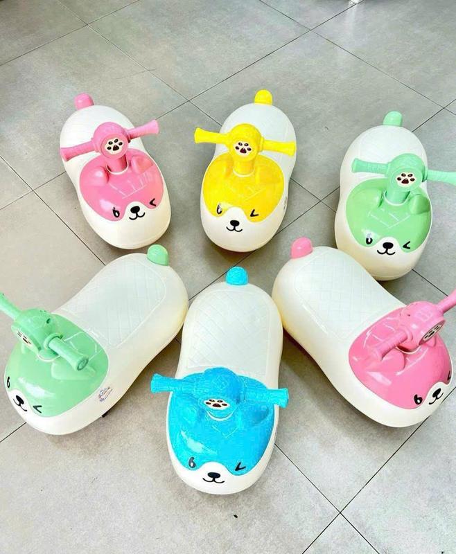 Xe hạt đậu phộng chòi chân các mẫu tổng hợp cho bé xe củ lạc cho bé trai gái 1 2 3 4 tuổi có đèn nhạc đồ chơi cho bé toy Voi Kem