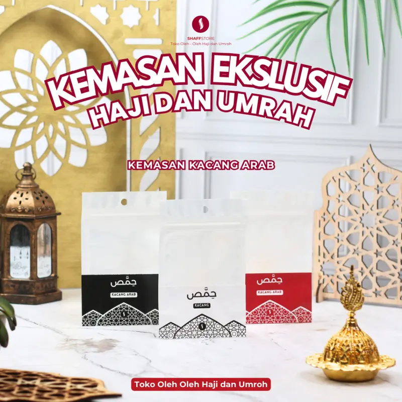 Kemasan Oleh-Oleh Haji & Umroh Shaff Ziplock Premium Tanpa Isi 3