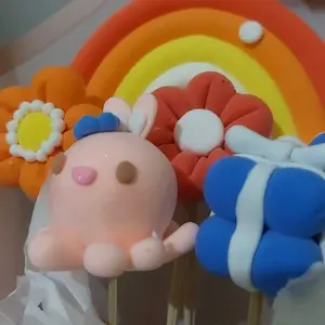 JAKMART Polymer Mainan Anak Isi 12pcs Clay Edukasi Slime Clay Dough Colour Play