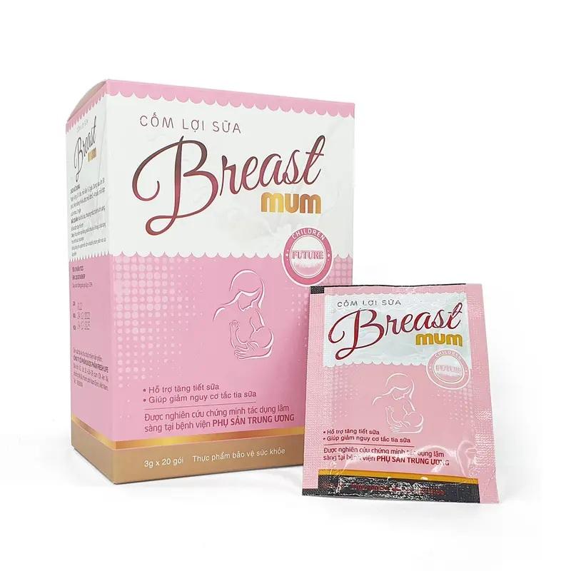  Cốm lợi sữa Breast mum - Bổ sung vitamin acid amin giúp tăng chất lượng và số lượng sữa mẹ 