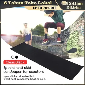 Griptape Skateboard Premium / Skateboard Grip Tape Sheet Bubble Free / Waterproof Longboard Griptape Sandpaper For Rollerboard