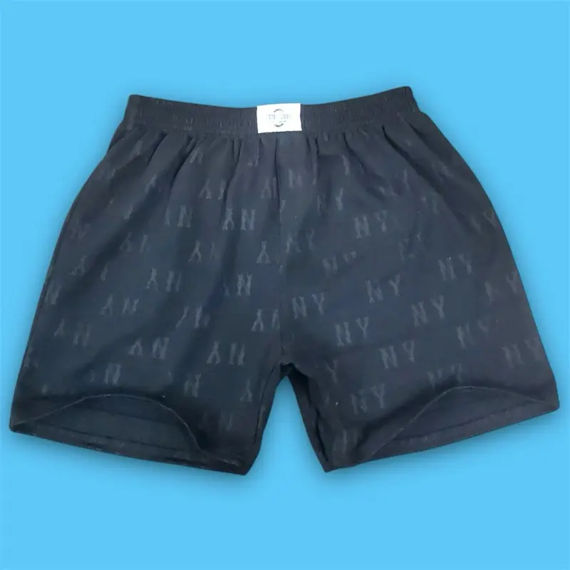 Quần đùi NY ĐEN TỐI TiDi House - Chất thun Cotton - form unisex Nam Menswear 0