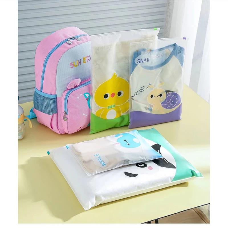 AS Ziplock Pouch Penyimpanan Serbaguna Karakter Hewan Lucu Zipper Bag Anti Air Motif Packaging 4