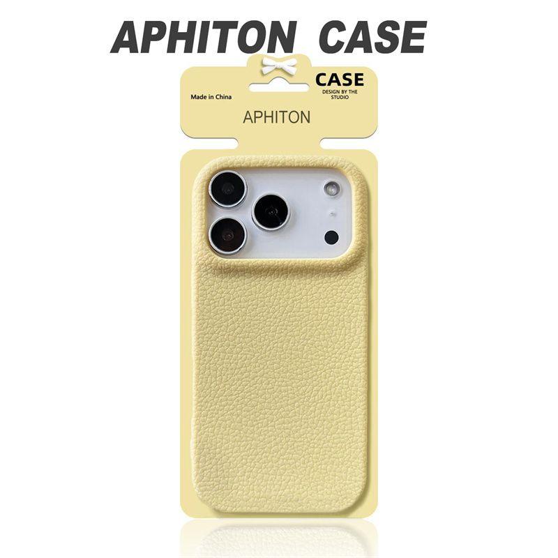 Mẫu da màu tinh khiết mùa thu và mùa đông phù hợp với iPhone 17promax Apple 16PRO ốp điện thoại 12/13/14 / 15 bộ 11