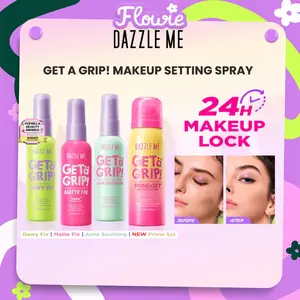 DAZZLE ME Get a Grip! Makeup Setting Spray Matte Fix Dewy Fix Acne soothing Anti polution Smooth Matte Finish Triple-Proof Makeup Lock Oil Contr