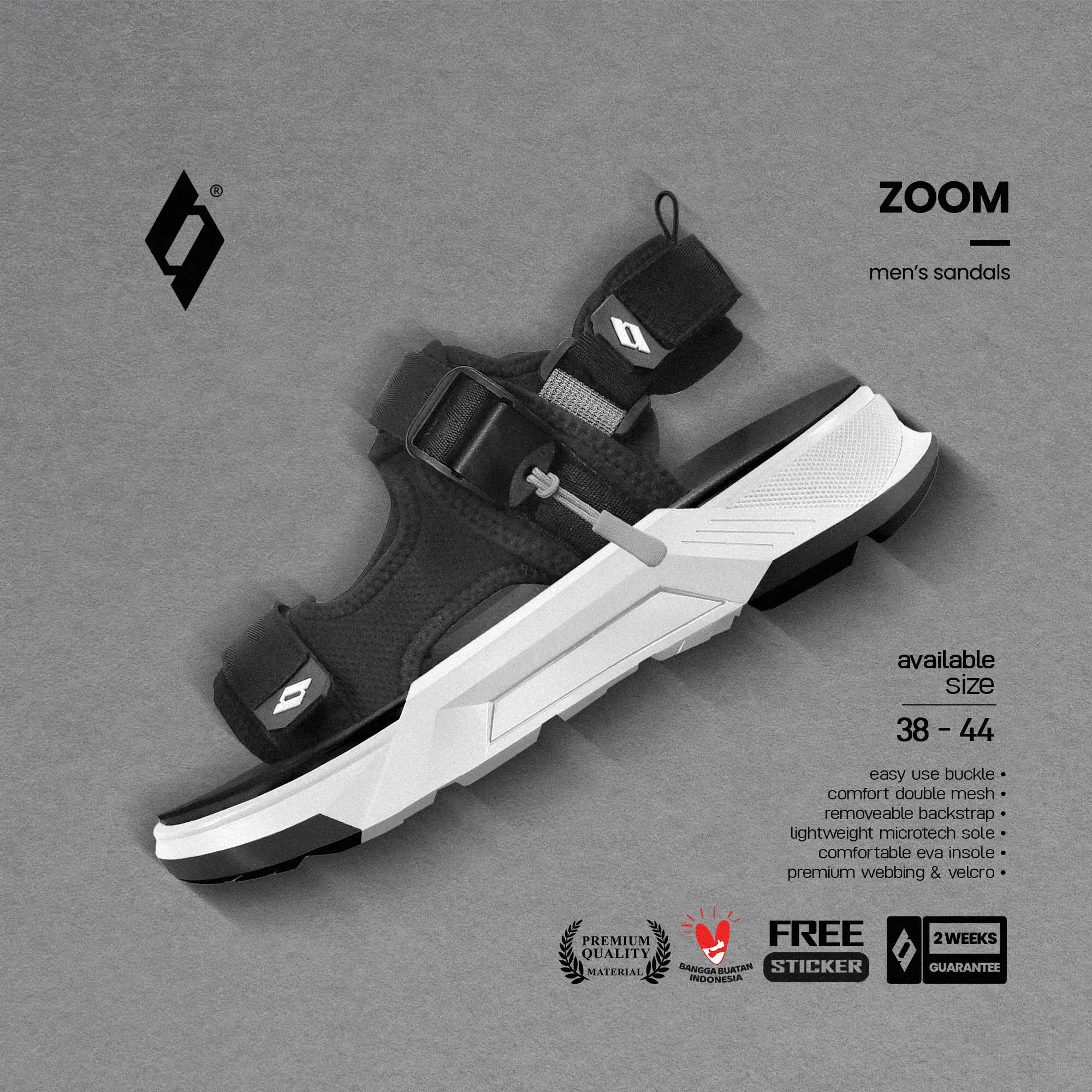 SIXTYNINE PROJECT - Zoom - Sandal Gunung Pria Wanita