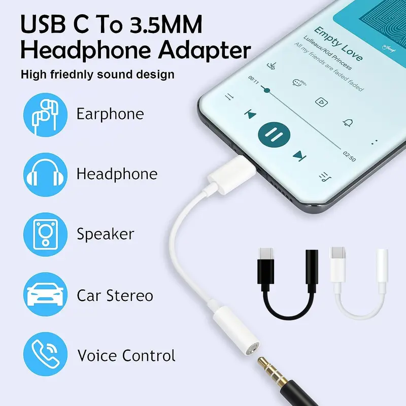 UGREEN 2-in-1 USB C to 3.5mm Adapter