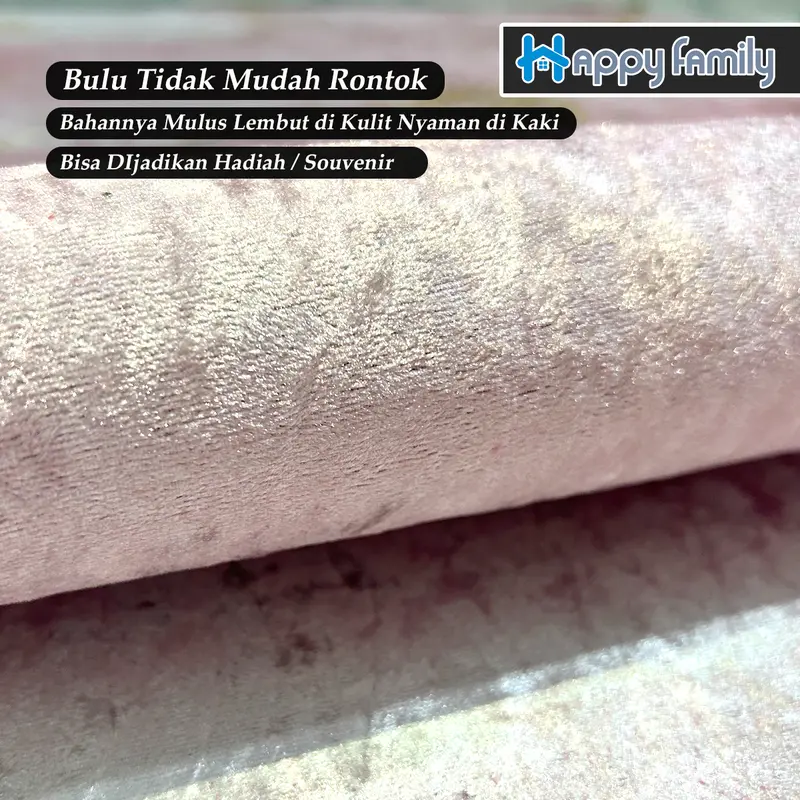 (HF) LOKAL Sajadah Kubah Motif Turki Elegan 70x110CM Glossy AntiSlip Lembut 4
