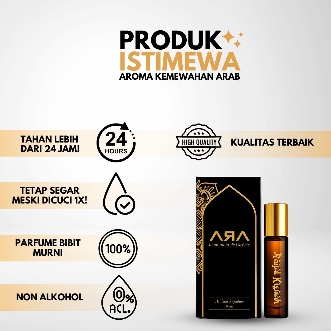Minyak Wangi Parfum Arab Sholat Non Alkohol Tahan Lama  Wanginya Raudah & Kiswah by ARA