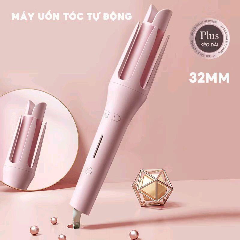 Máy uốn xoăn tóc tự động cao cấp chất liệu gốm sứ đường kính uốn 32mm-Máy uốn tóc tự động ion âm-Máy uốn tóc tự động