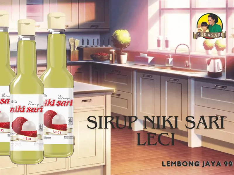 Sirup Nikisari PET 625 Ml (ASLI) HALAL Niki Sari Rasa Buah Botol Plastik - Syrup sesame 1