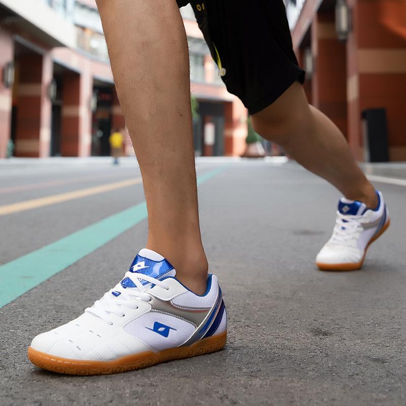 Table Tennis Shoes for Men Breathable Mesh Badminton Shoes for Children Non-slip Couple Tennis Sport Shoes Unisex Volleyball Shoes Indoor Sneakers for Women Big Size 33-44 3