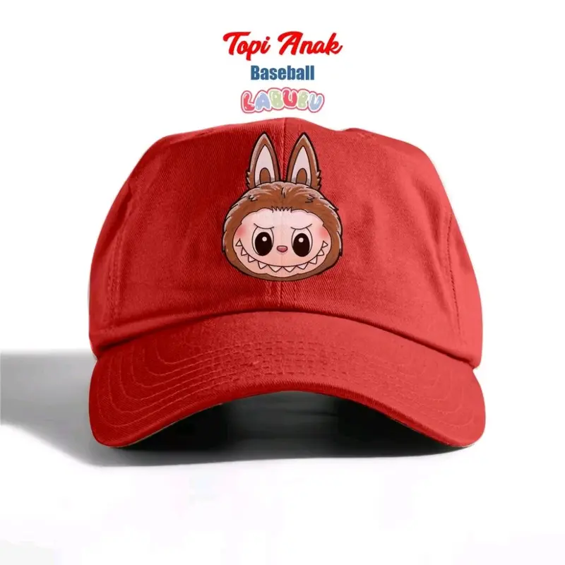 Topi Baseball Anak Gambar Labubu. Topi Labubu Viral Untuk Anak Laki Laki Perempuan Fashion 7