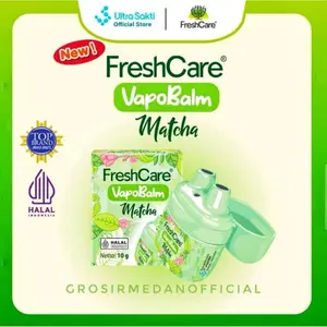 FRESHCARE VAPOBALM MATCHA 10G - INHALER AROMATHERAPY UNTUK FLU, BATUK PILEK, PERUT KEMBUNG, PUSING DAN PEGAL, GIGITAN SERANGGA