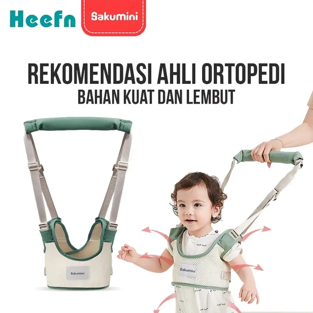 Heefn X Sakumini Alat Bantu Belajar Jalan Bayi Baby Walking Assistant Belt