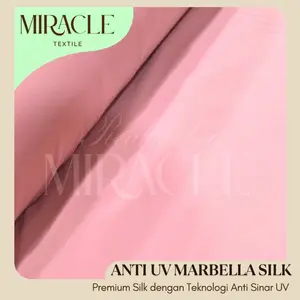 ( TEKNOLOGI BARU ) Kain ANTI UV MARBELLA SILK PREMIUM  / MARBELA FABRIC untuk dailywear blouse gamis mukena kulot