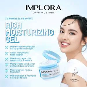 Implora Ceramide Skin Barrier Rich Moisturizer Gel 30ml Plumfy skin Glowing Semua jenis kulit