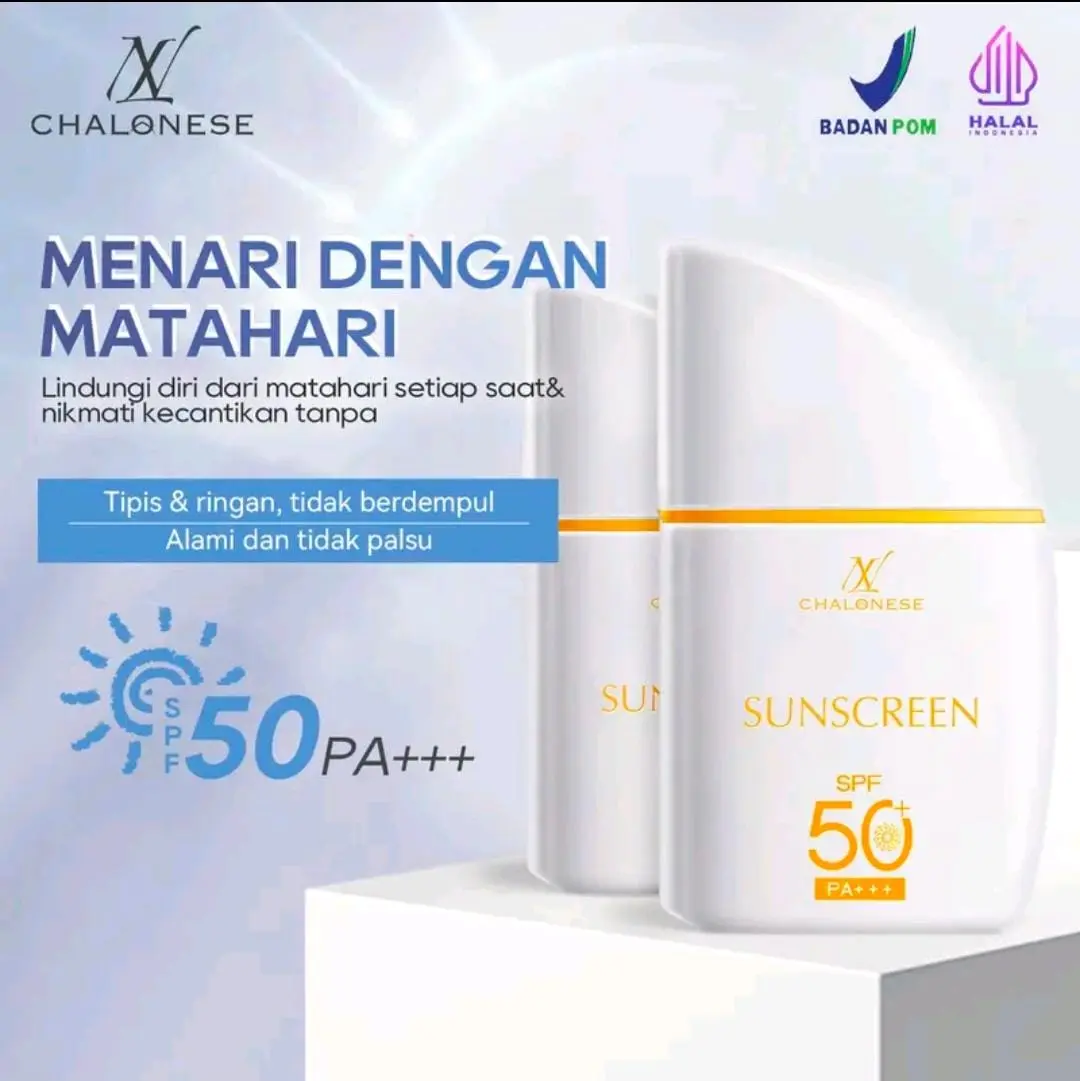 CHALONESE SUNSCREEN SPF 50 PA+++ PERLINDUNGAN GANDA UNTUK SKIN BARRIER SUNCARE sunscreen recommend