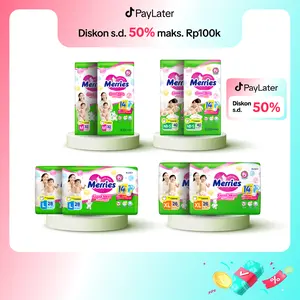 [PROMO 2 BALL JUMBO] Merries Good Skin Twinpack - Popok Bayi Celana / Baby Pants Diaper