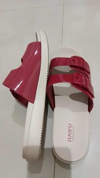 Product Review of LUOFU E 7188 -B2K5WS SIZE 36-40  l Sandal Selop ban 2 jelly wanita l Sendal kokop cewek impor from K**n 2