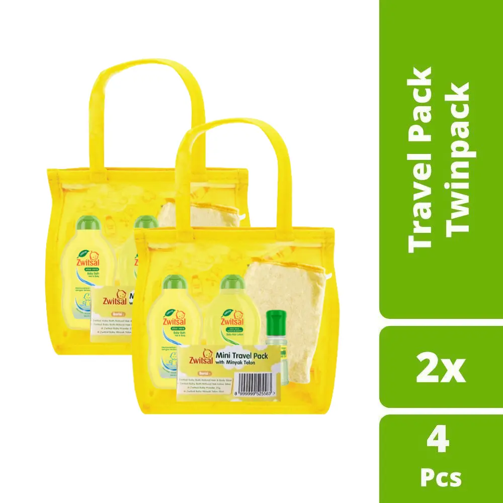 [SPECIAL DEALS] Zwitsal Baby Mini Travel Pack With Minyak Telon Twin Pack