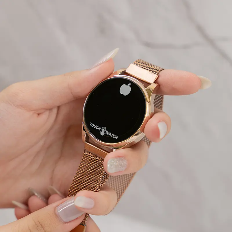 Jam Wanita Digital Touch Screen Tali Rantai Magnet Elegan Bulat Estetik | J-DZ23 3