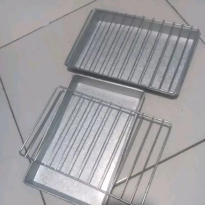 1 Set Tray & Loyang Oven Listrik / Tray Loyang Oven Tummy Dan Advance Kapasitas 12 Liter / Loyang Kue Kering Loyang Tummy Bahan Galvalum Anti Lengket Kitchenware untuk