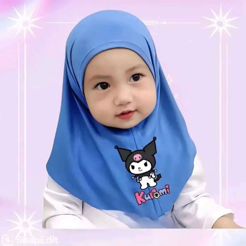 ￼Hijab anak bayi 0 6 bulan 1 2 3 4 tahun HIJAB BAYI KUROMI Kereudung bayi hijab bayi 2