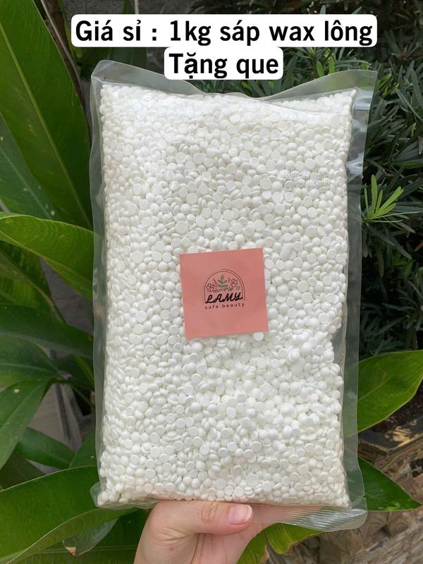 [TẶNG QUE] 1kg sáp wax lông sữa dừa cao cấp coconut tẩy sạch đa vùng lông tay chân nách dùng cho cả da nhạy cảm