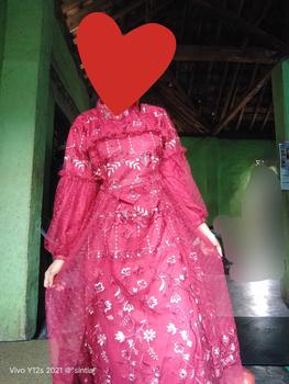Product Review of RAISHA-Jeehan  Dress/ gamis/ Gaun Pesta Wanita Muslim Untuk  Lebaran, Wisuda, Kondangan full tile  brokat simple tebal dan mewah from s**k 0