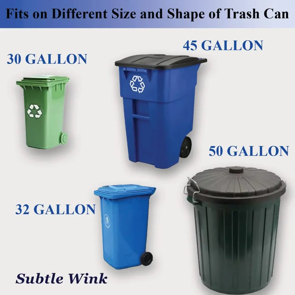Kunci Tali Tutup Dust Bin Outdoor Universal Garbage Can Lid Lock Tali Bungee Tugas Berat Besar Adjustable