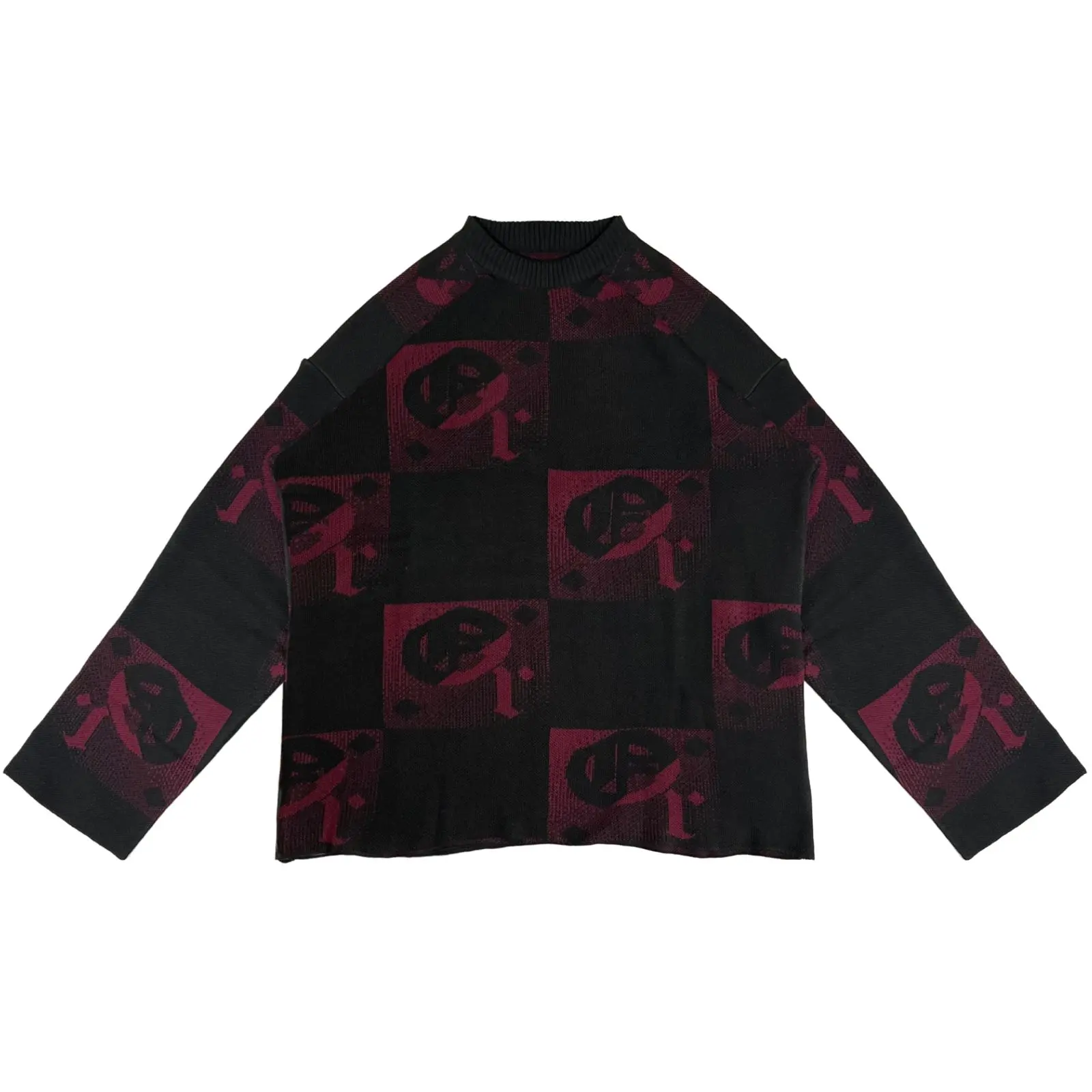 Orenzza Noir Matrix Knit RED-KNITWEAR PREMIUM