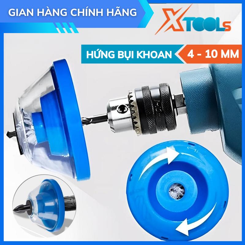 Dụng Cụ Hứng Bụi Máy Khoan Mũi 4–10mm, Phụ Kiện Thu Gom Bụi Khi Khoan Tường