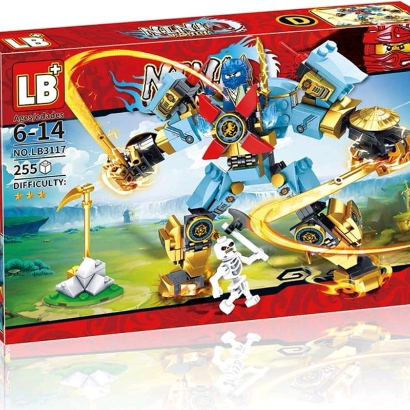 LB3117 mainan balok anak mainan ninja robot besar mainan robot besar ninja 4