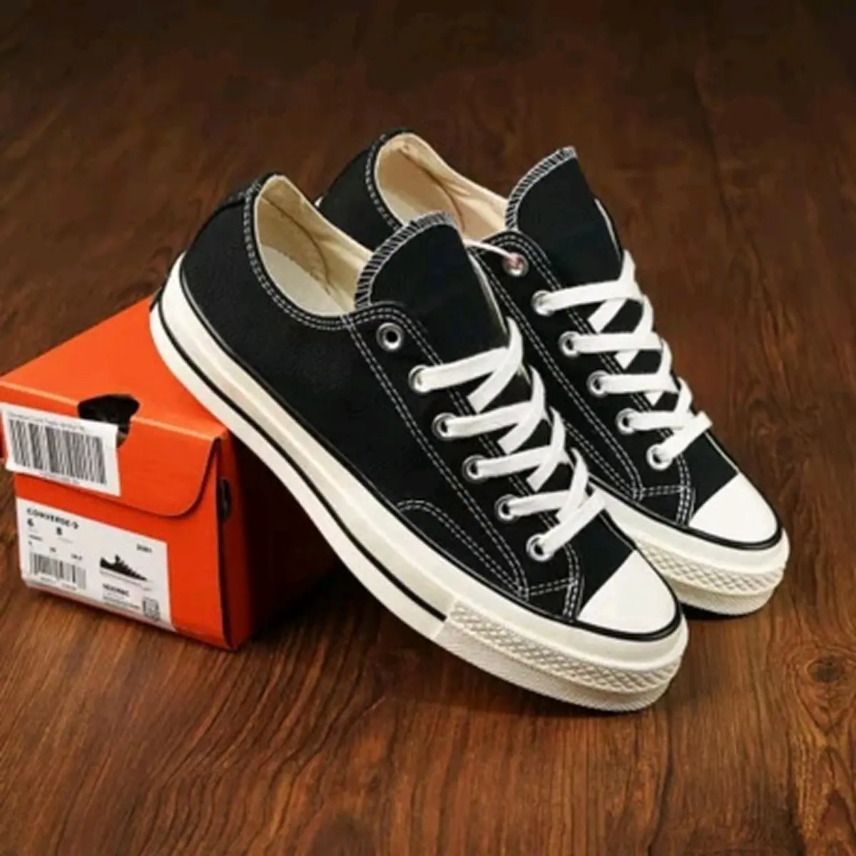 Sepatu Sneaker Cowok Cewek Terlaris Sepatu Sekolah Anak Pendek Hitam Putih Casual shoes Fashion