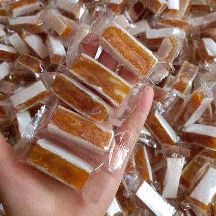 Kẹo khóm mít dừa non bánh phồng chua ngọt 1kg Đặc sản Miền Tây