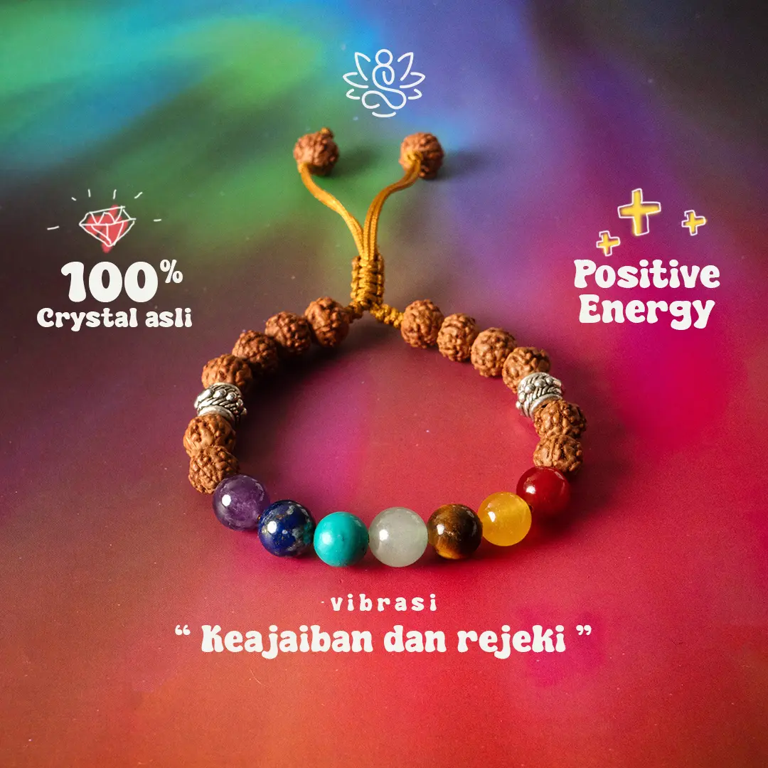 Gelang Rudraksha 7 Chakra Keajaiban dan Rejeki