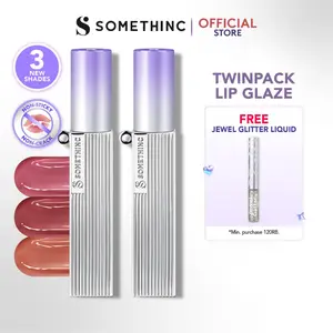 SOMETHINC [2 PCS] Twinpack Forever Stay Comfort Lip Glaze - Transferproof Lip Glaze, Awet Digunakan 24 Jam | Ringan Digunakan Di Bibir, Dengan Warna Menyala, Mampu Menutup Warna Bibir Gelap