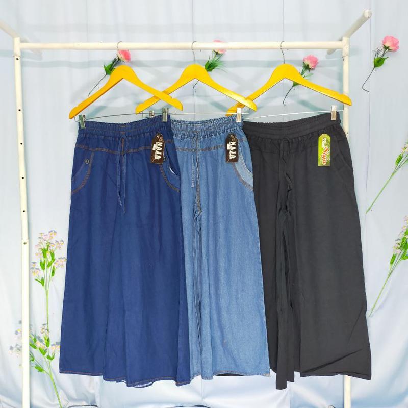Premium Kulot Jeans Denim Panjang 1