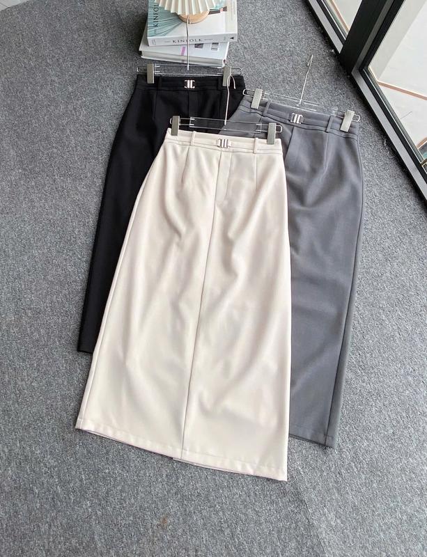 Chân Váy A Dáng Dài Cạp Phối Đai Sắt Lala Fashion Mã 4884