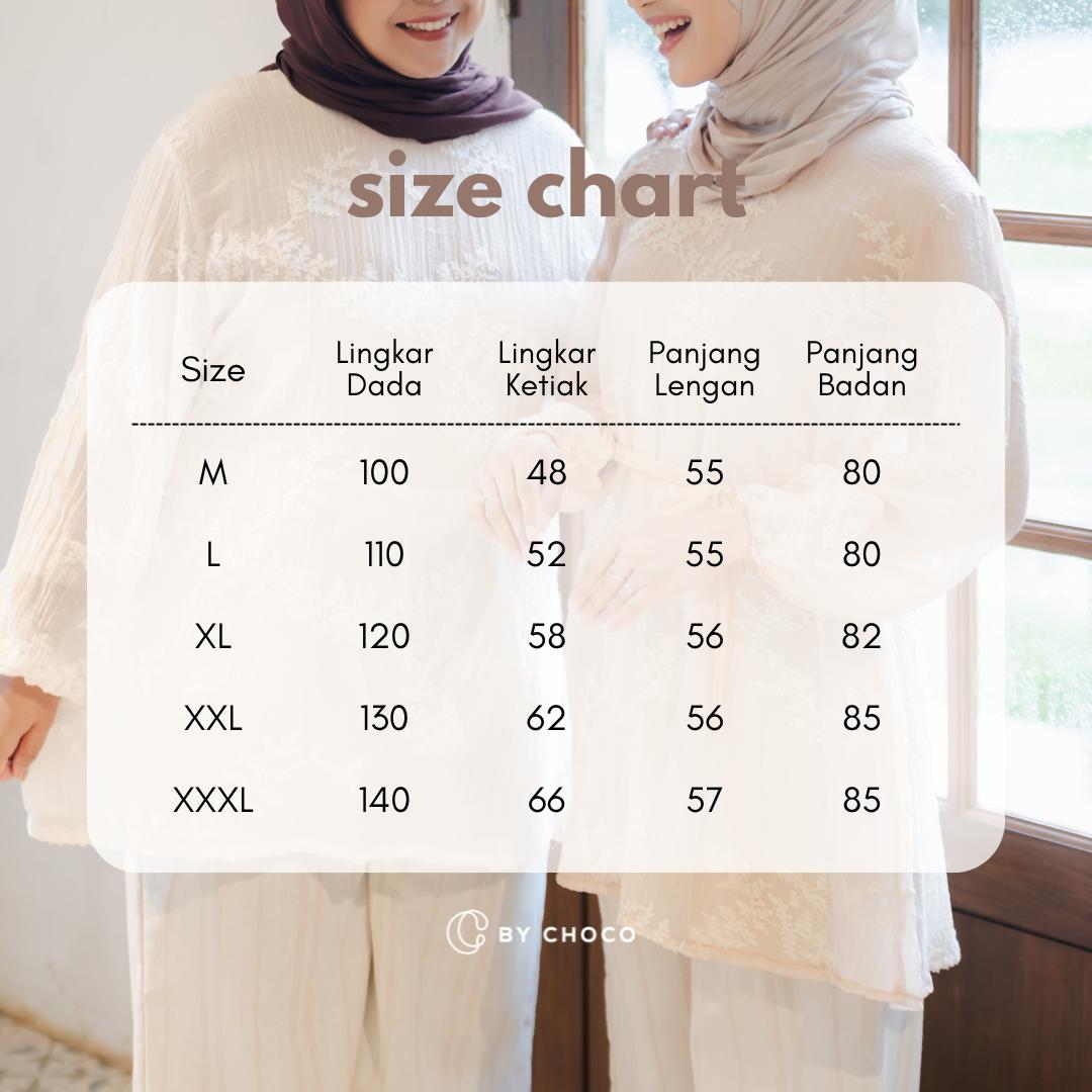 By Choco - Hana Tunik Baju Lebaran Big Size Jumbo Muslim By Choco - Hana Tunik Baju Lebaran Big Size Jumbo Muslim