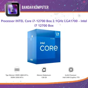 Processor INTEL Core i7-12700 Box 2.1GHz LGA1700 - Intel I7 12700 Box