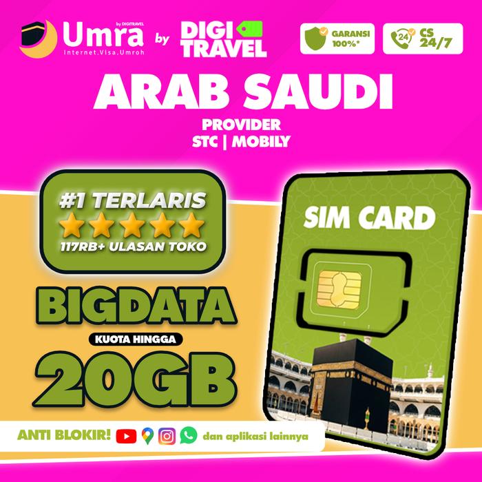 Jual Kartu Perdana Umroh SIM Card Arab Saudi Umroh Kuota Besar ...