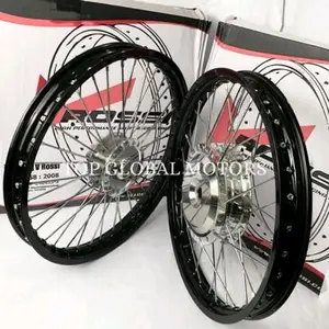 VELG VROSSI RING 17 BEAT VARIO SCOOPY MIO MODEL RAKIT LURUS DEPAN SEPASANG Motorcycle