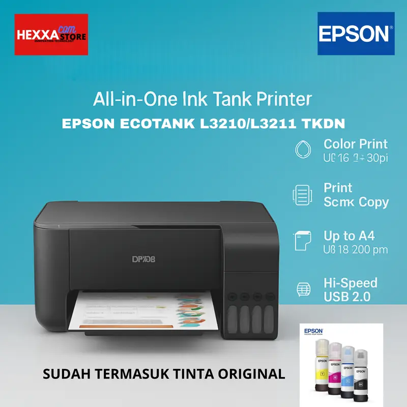printer epson l3210/l3211 original Tinta original segel