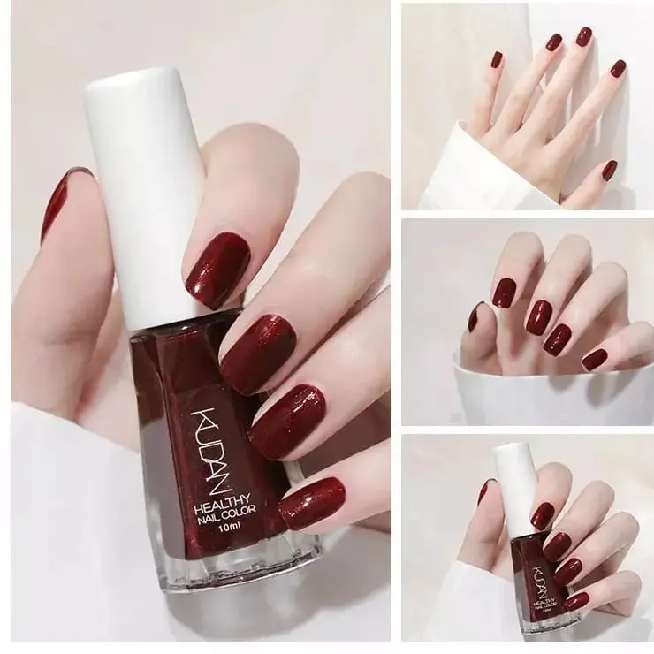 KUDAN Kutek Halal Bisa Untuk Sholat Peel Off  Cat Kuku Halal Muslimah Bisa di Kupas 10ml SERI N KUTEK TREND 2