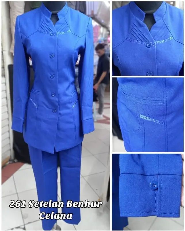 Setelan Blazer Benhur Rok atau Celana-Blazer Azkia-Seragam Kerja 1
