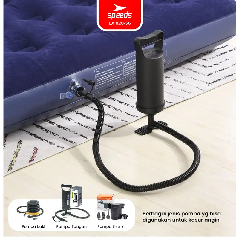 SPEEDS Matras Angin Single/Double Kasur Tiup Air Sleeping Bed Outdoor Indoor Kasur Tidur Dewasa 020-56 2