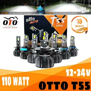 LAMPU LED MOBIL OTTO T55 H4 H1 H3 H7 H11 HB3 HB4 HIR2 55 WATT LAMPU UTAMA LAMPU FOGLAMP